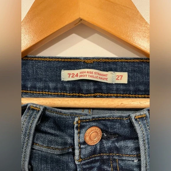 LEVIS 724 HIGH RISE STRAIGHT - Picture 3 of 7